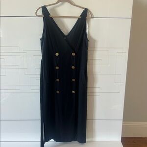Zara Black V-Neck Dress